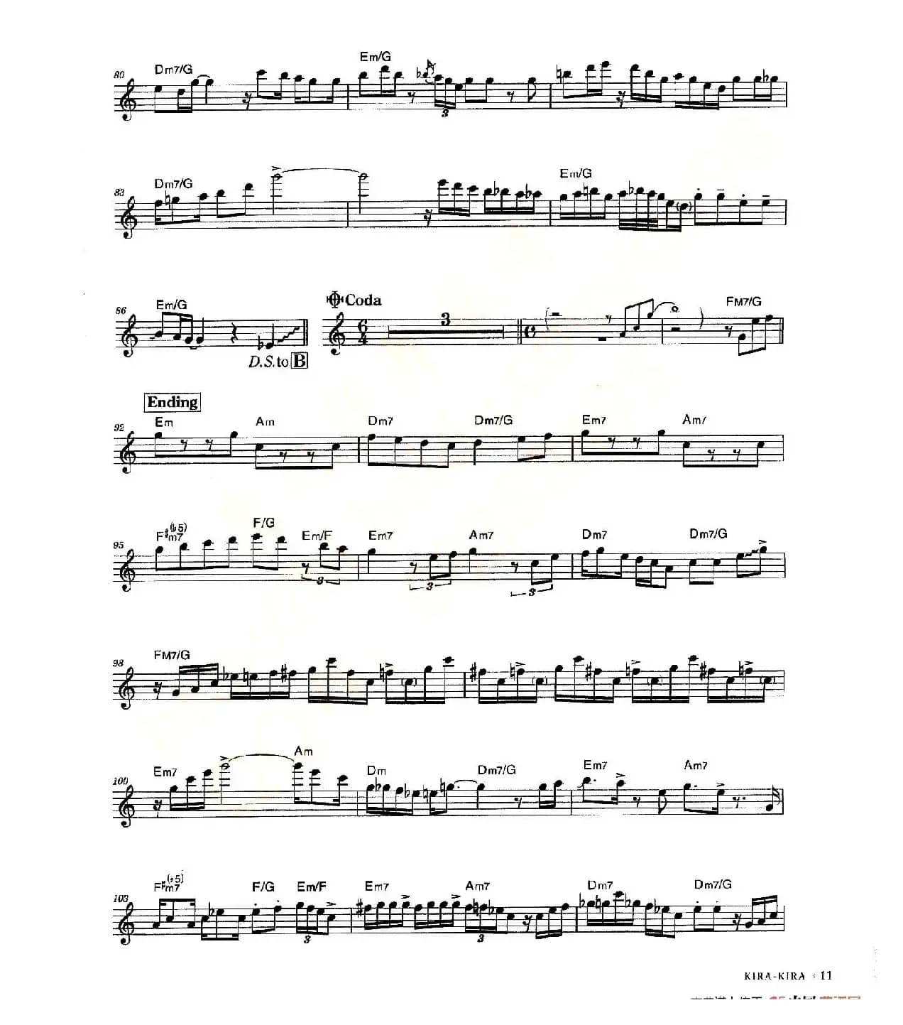 小林香织《Goledn Best》曲谱全集（KIRA-KIRA）