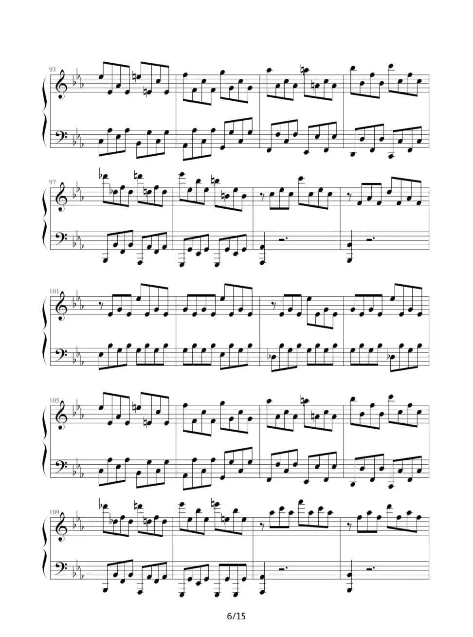 c小调第八钢琴奏鸣曲第一乐章（作品13号“悲怆”）