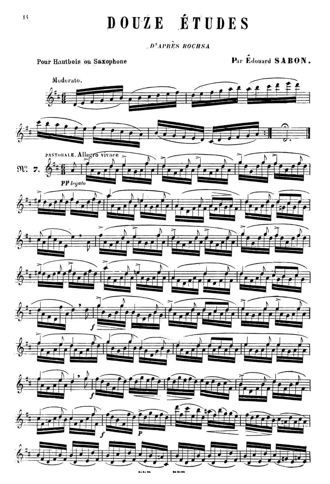 E.Sabon-12首练习曲（7）