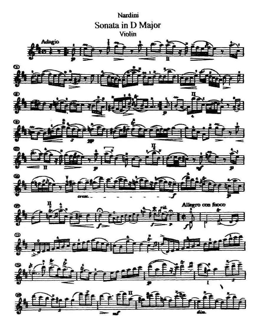 Sonata in D Major（D大调小提琴奏鸣曲）
