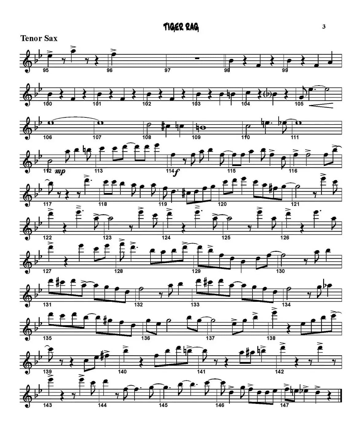 TIGER RAG（四重奏）