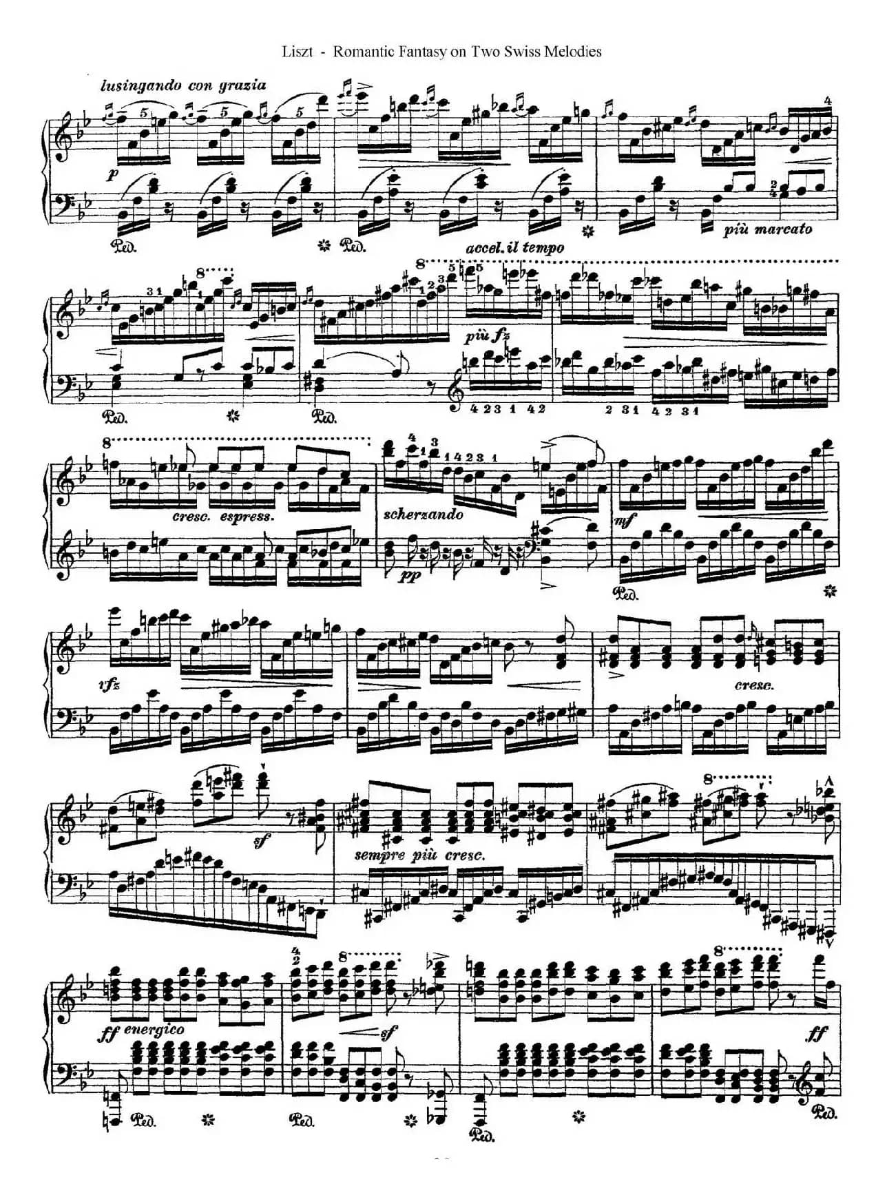 Romantic Fantasy on 2 Swiss Melodies Op.5（浪漫幻想曲）