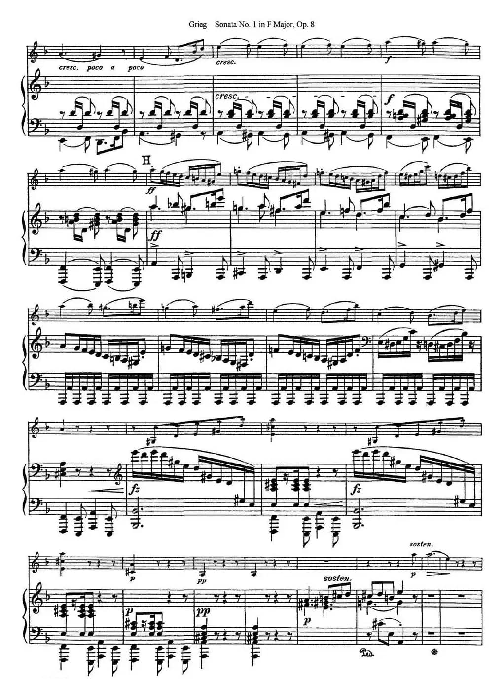 Violin Sonata No.1 Op.3（小提琴+钢琴伴奏）