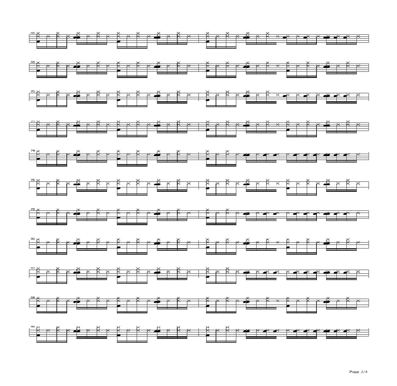 hey jude（架子鼓谱）