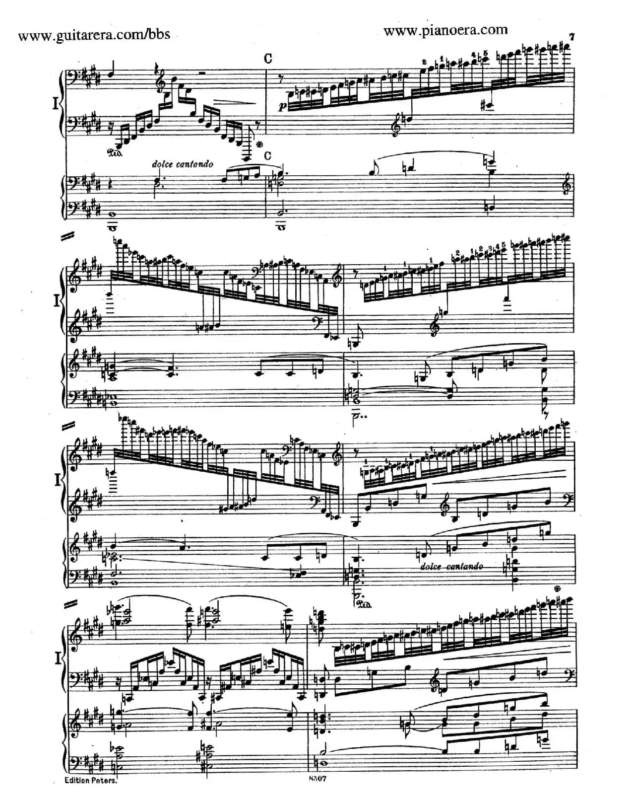 Piano Concerto in E Major Op.59(E大调钢琴协奏曲·双钢琴·第一乐章)