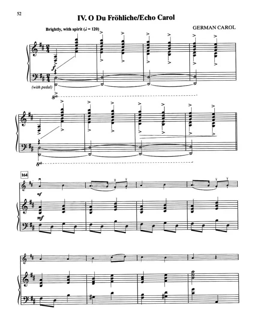 IV.O DU FROHLICHE/ECHO CAROL(钢琴伴奏谱)