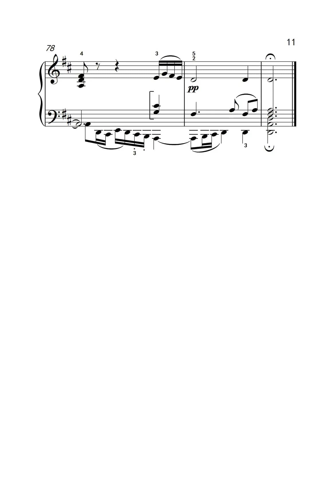 奏鸣曲 Opus 2 Nr.2 第二乐章（贝多芬奏鸣曲集 1）