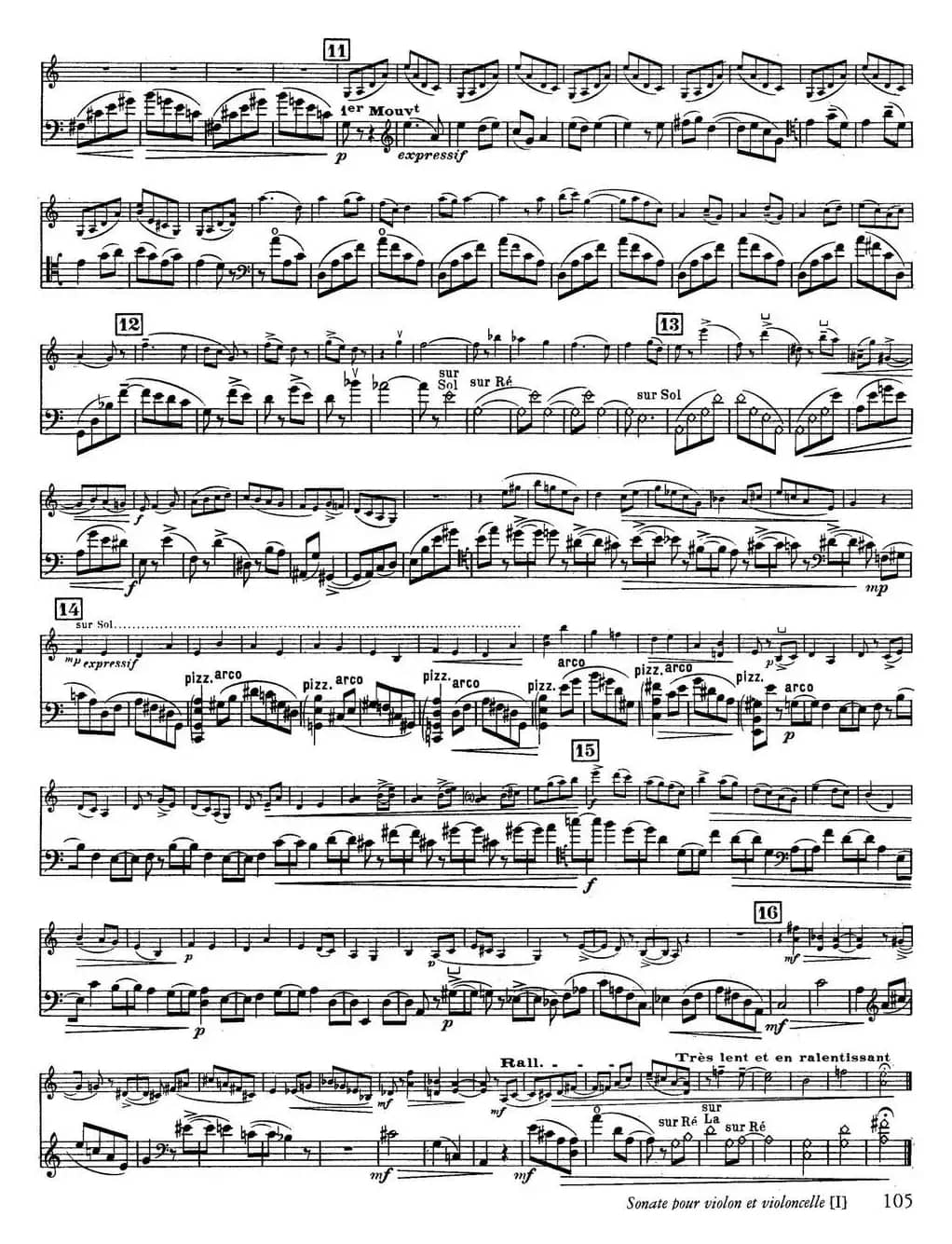 Sonate（小提琴+大提琴）