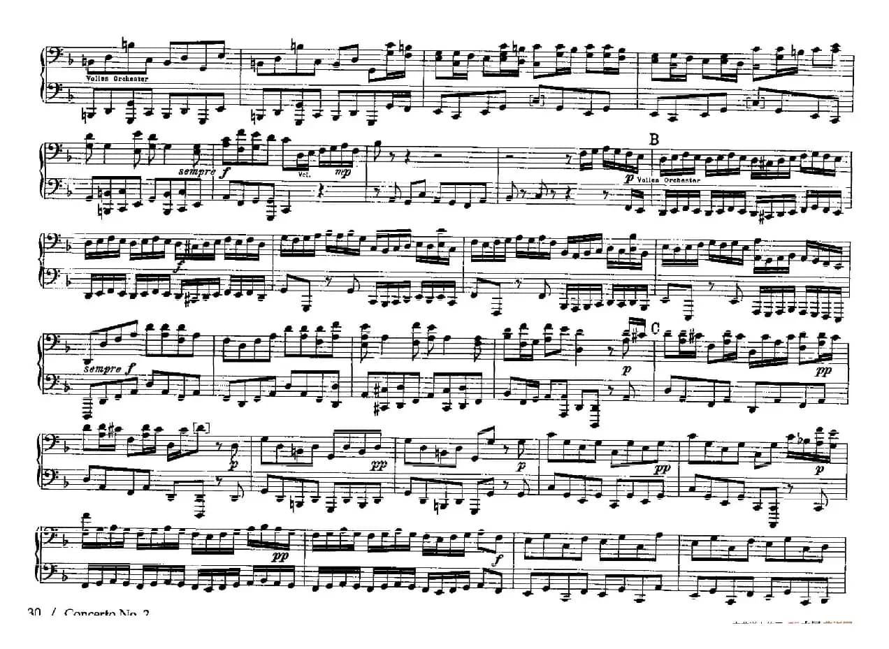 Brandenburg Concerto No.2 in F Major BWV.1047(F大调第二勃兰登堡协奏曲·四手联弹版)