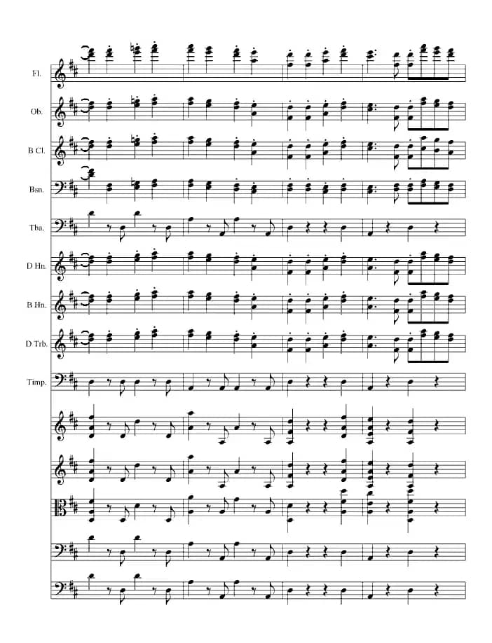 欢乐颂（总谱）