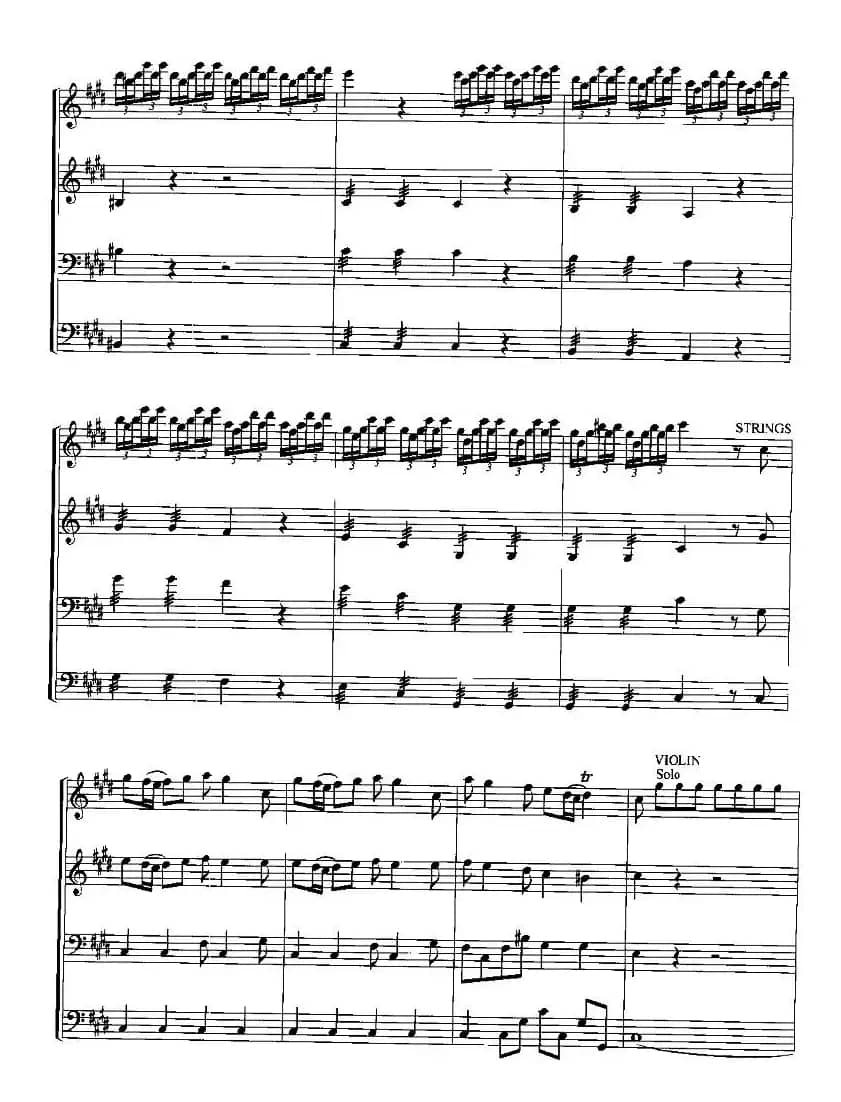 春（电子琴合奏总谱）