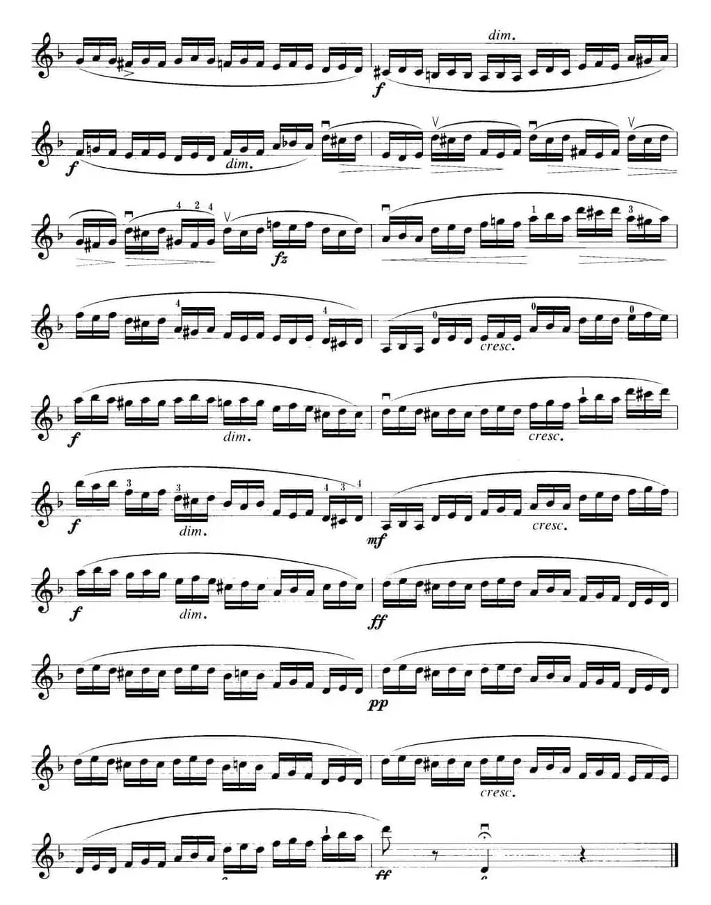 小提琴考级第五级：练习曲（6首）