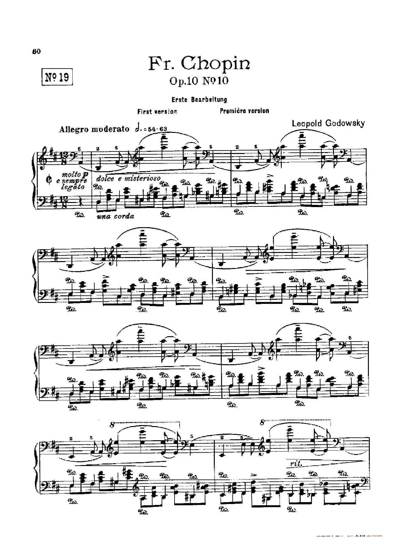 53首以肖邦练习曲为素材而作的练习曲（No.19）