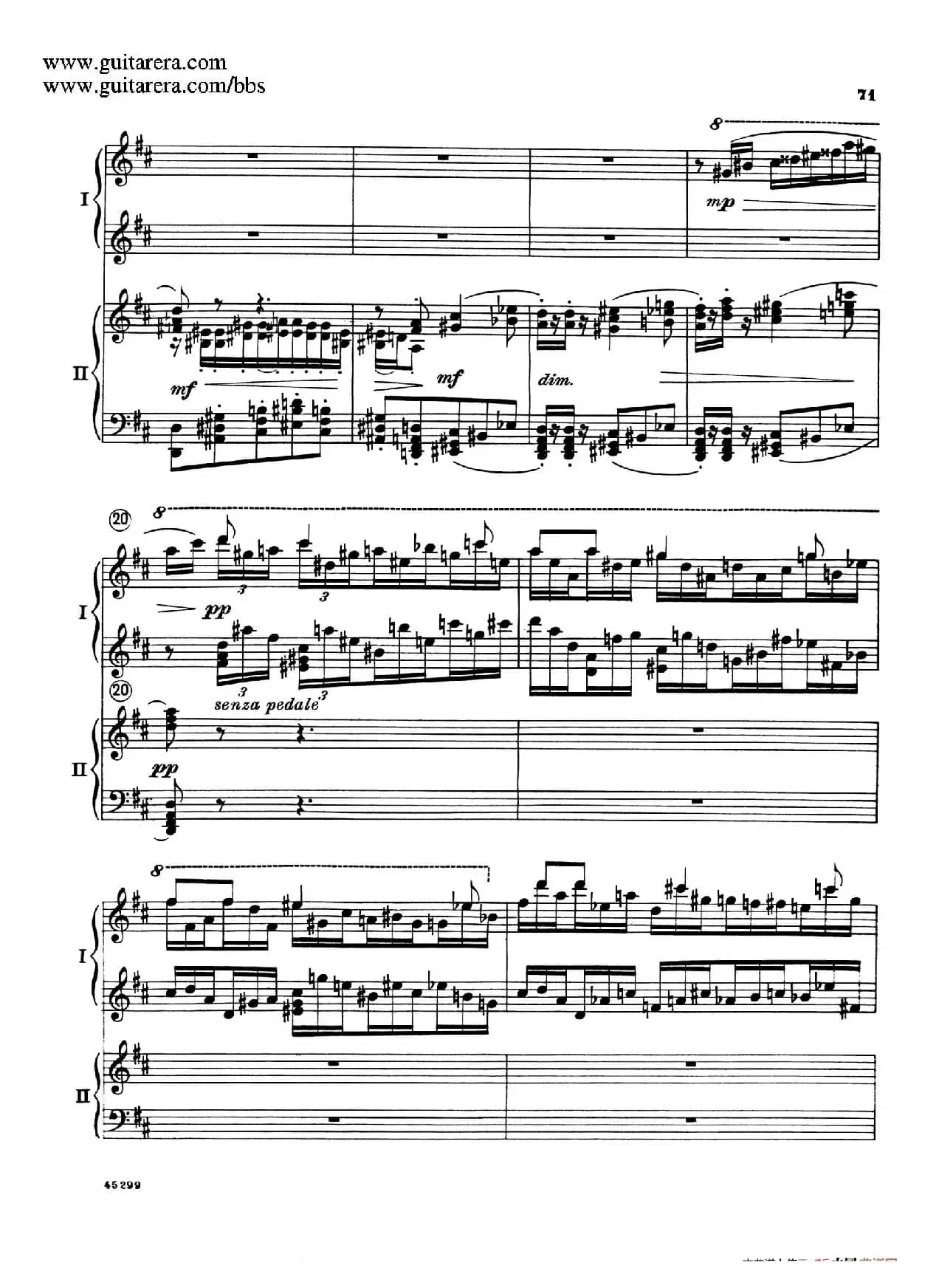 Piano Concerto Op.38（钢琴协奏曲·双钢琴·第三乐章）