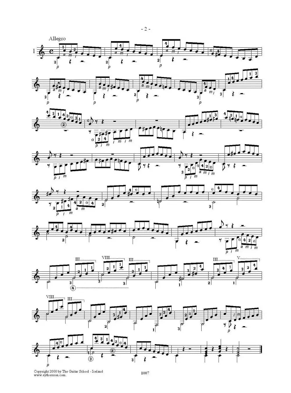 卡尔卡席25首练习曲之1——5