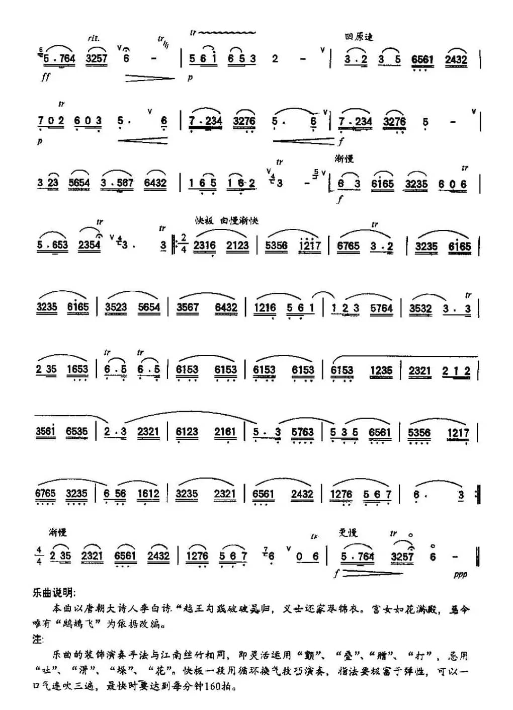 鹧鸪飞（赵松庭改编版）