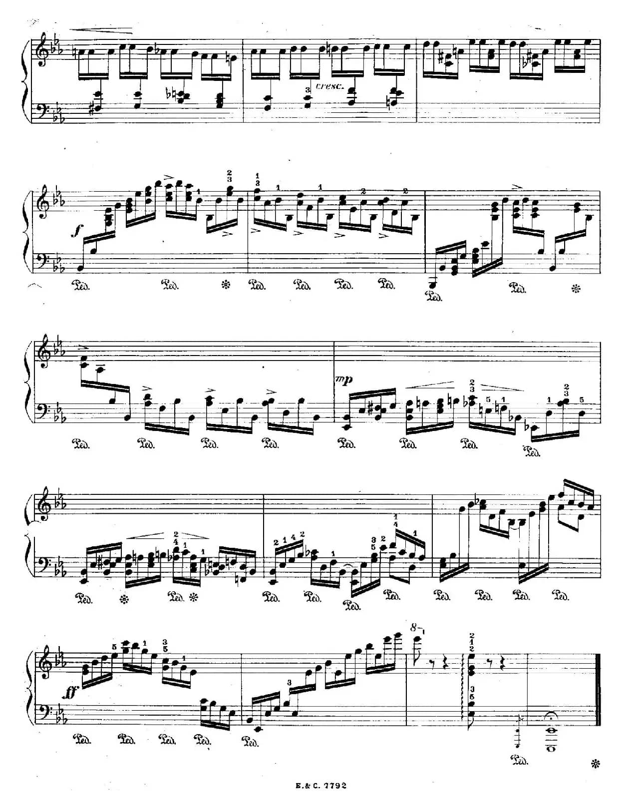 12 Etudes For The Left Hand Op.92 No.9(12首为左手而作的钢琴练习曲)