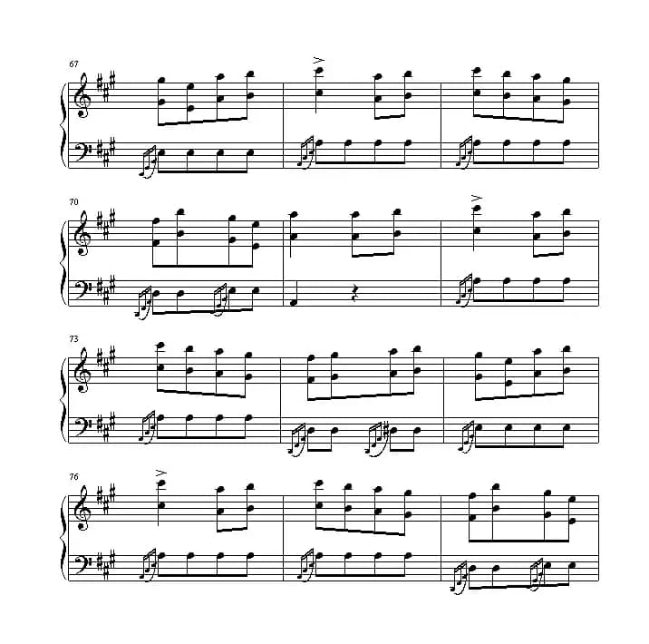 土耳其进行曲（还没考级记谱版）