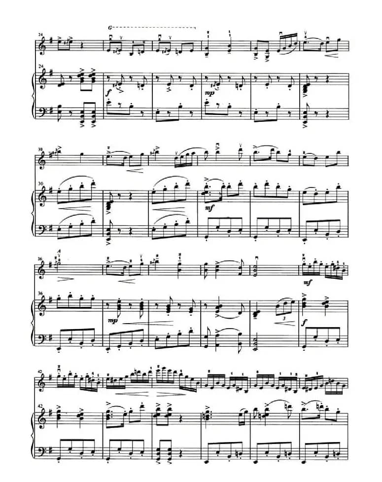 心中的太阳红又红（小提琴+钢琴伴奏）