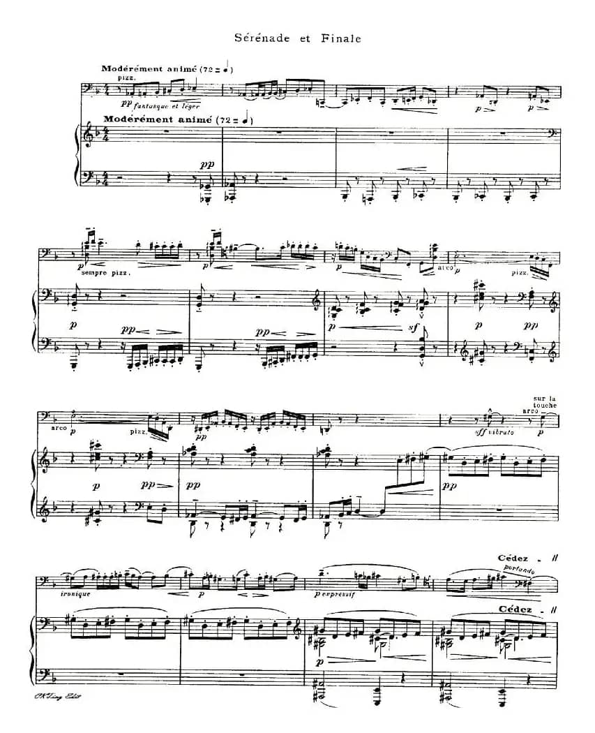 Sonata（大提琴奏鸣曲、大提琴+钢琴）