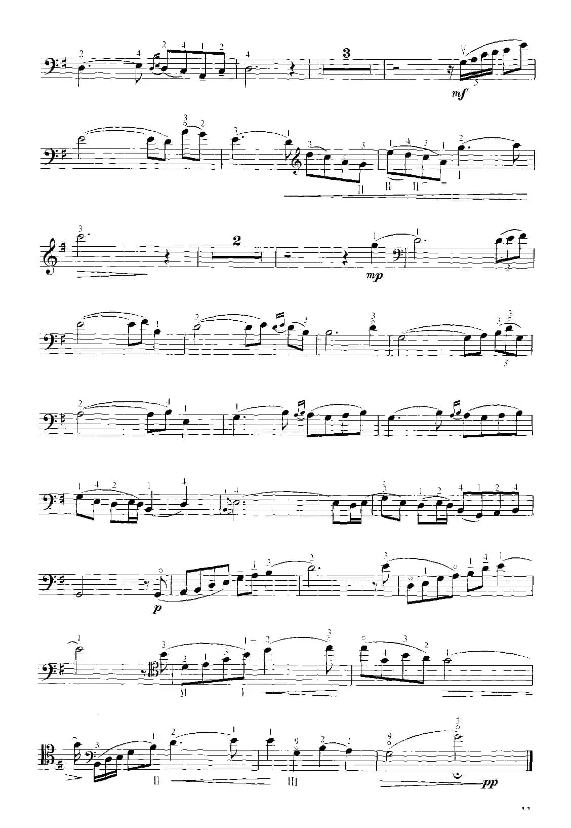 牧歌（东蒙民歌主题）（大提琴）