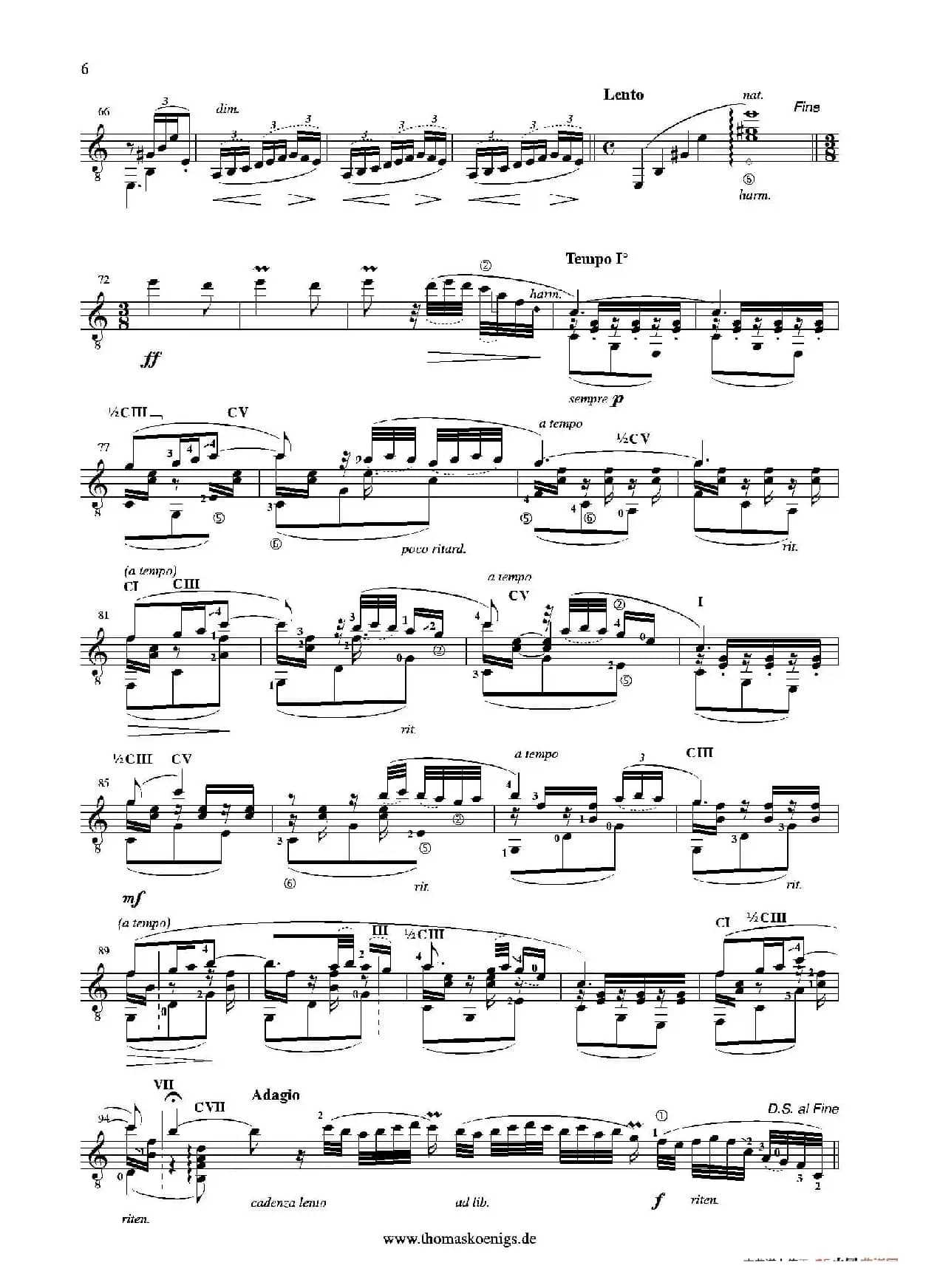 Rumores De La Caleta(No.6 aus 'Recuerdos de Viaje'op.71)（古典吉他）