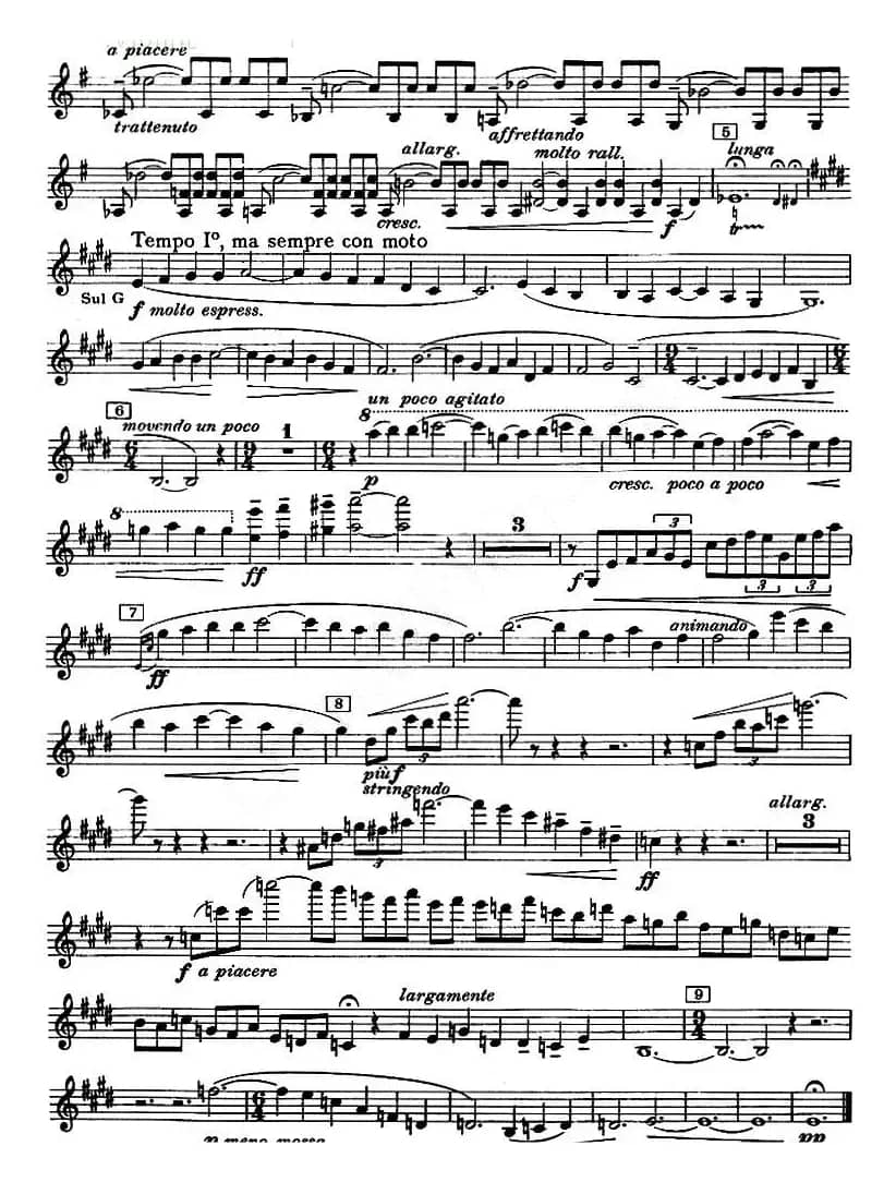 CONCERTO FOR VIOLIN AND ORCHESTRA Op.14（小提琴和交响乐协奏曲·小提琴分谱）