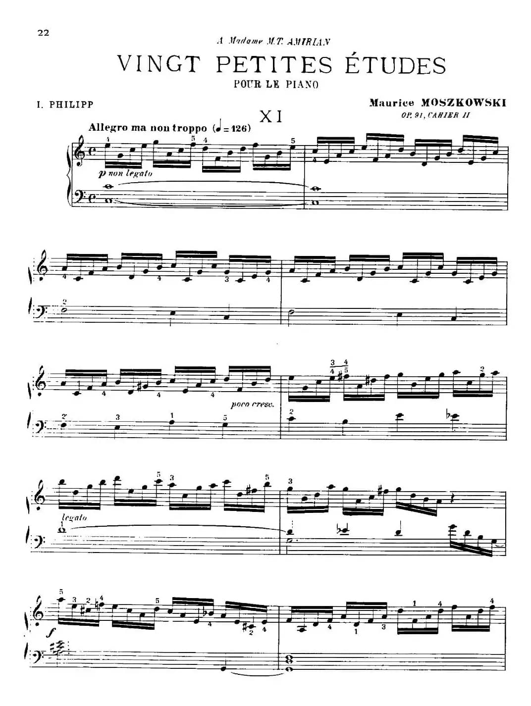 20 Petites Etudes, Op.91（20首小型练习曲）（11）
