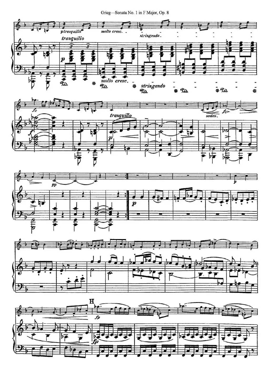 Violin Sonata No.1 Op.3（小提琴+钢琴伴奏）