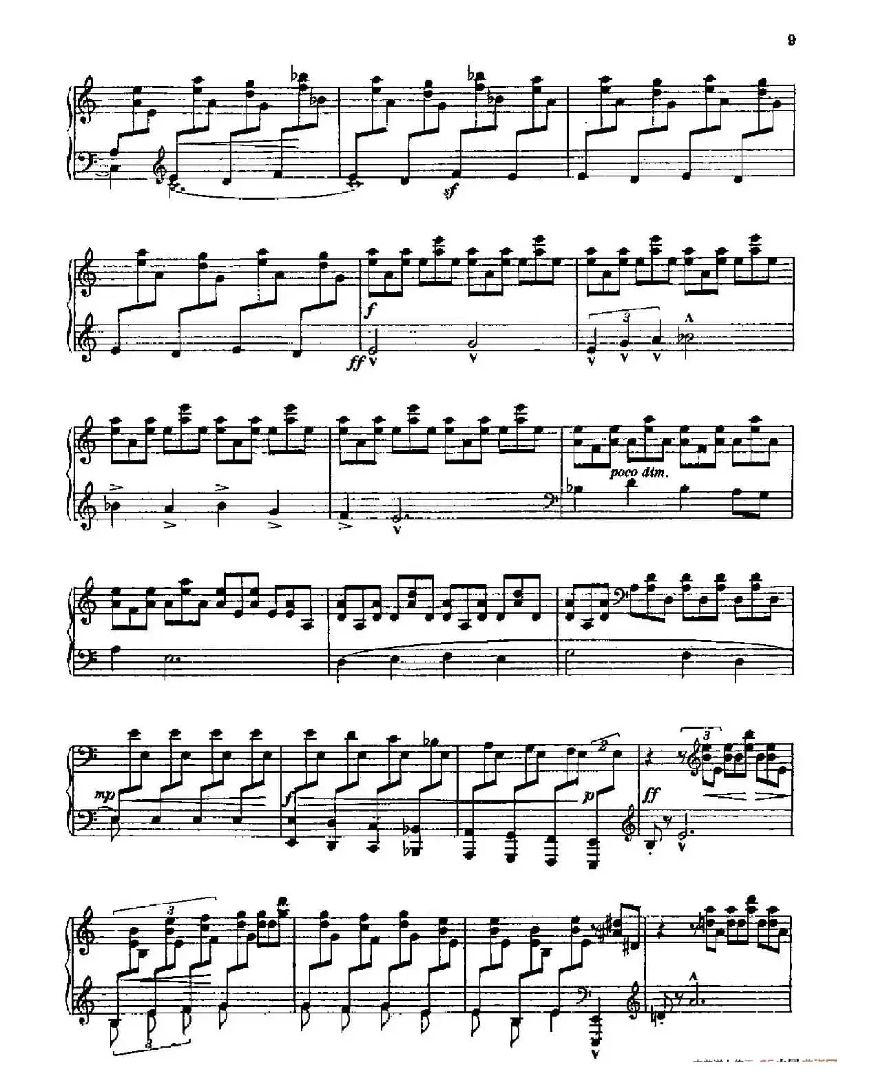 Three Preludes on Gregorian Melodies（三首格里高利圣咏前奏曲 2. 如暴风雨般激烈地）