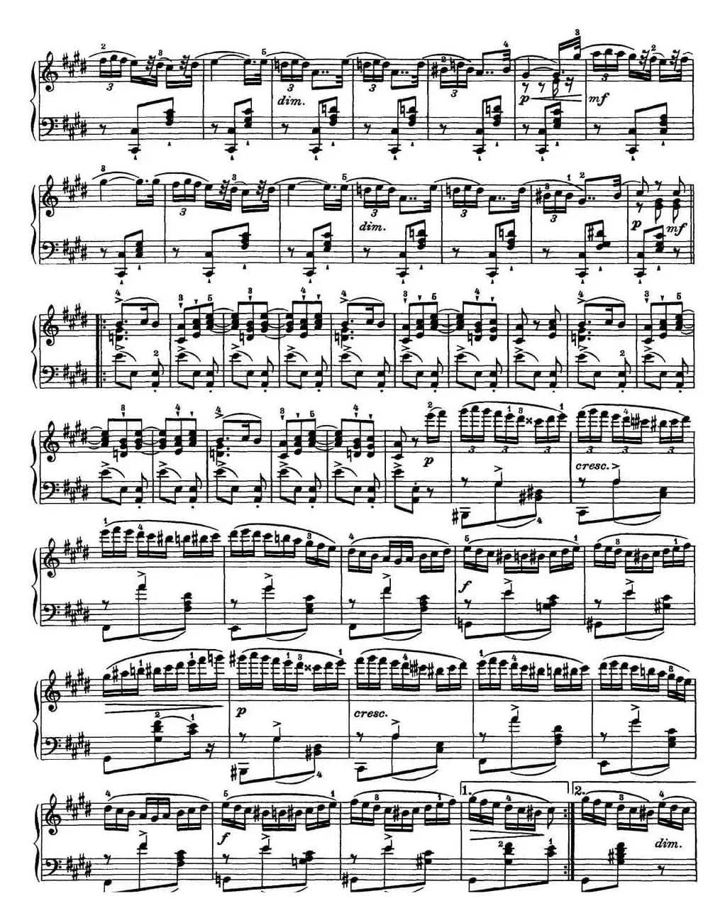 柴可夫斯基18首钢琴小品Op.72（15.Un poco di Chopin）