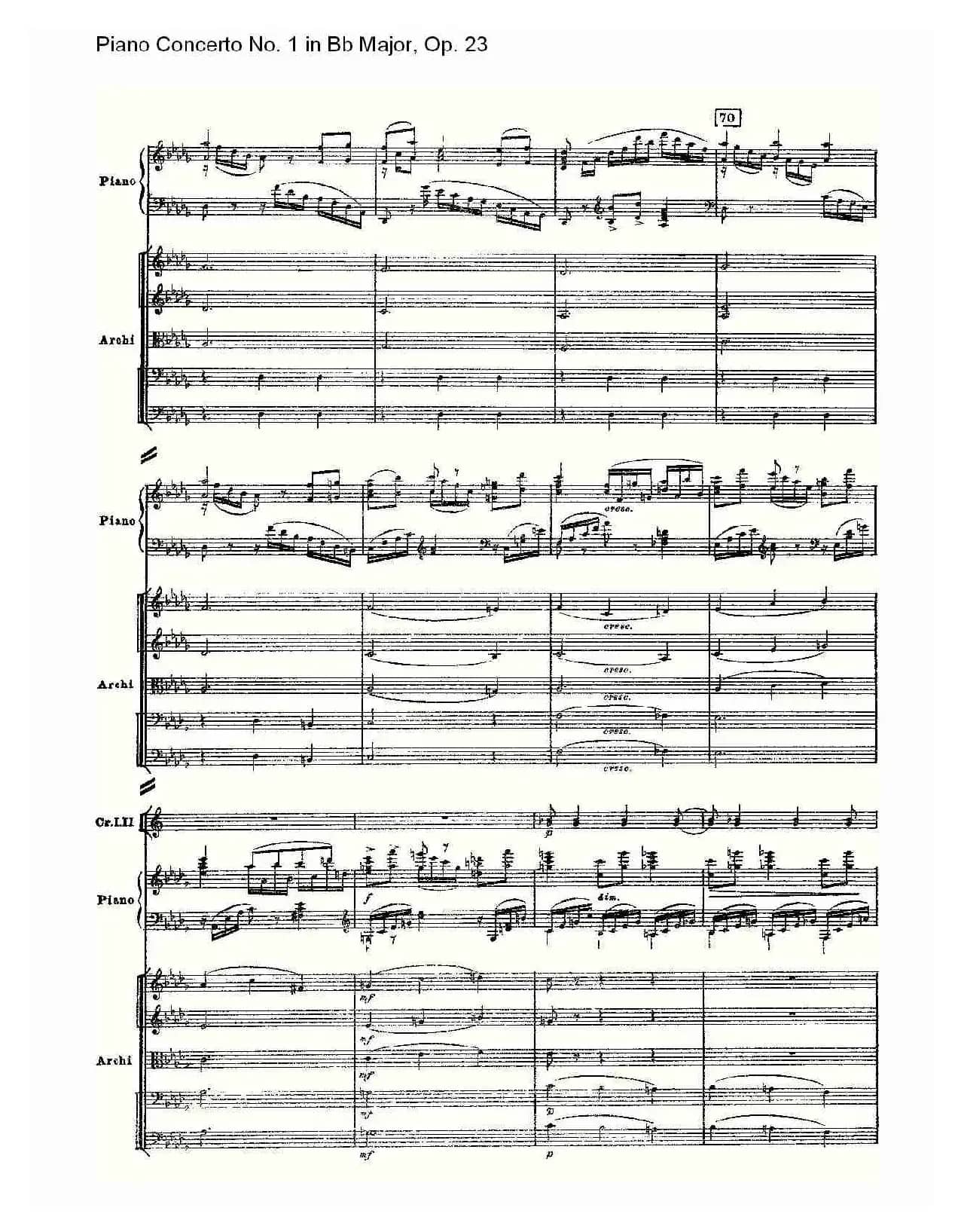 Bb大调第一钢琴协奏曲,Op.23第三乐章（一）