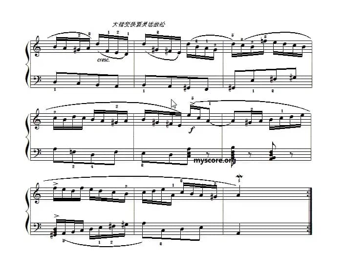 巴赫初级钢琴曲之二十二：谐谑