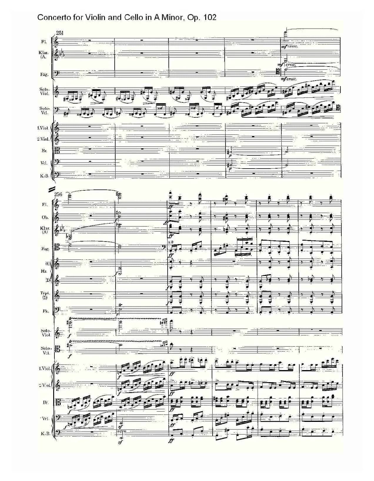 A小调小提琴与大提琴协奏曲, Op.102第三乐章