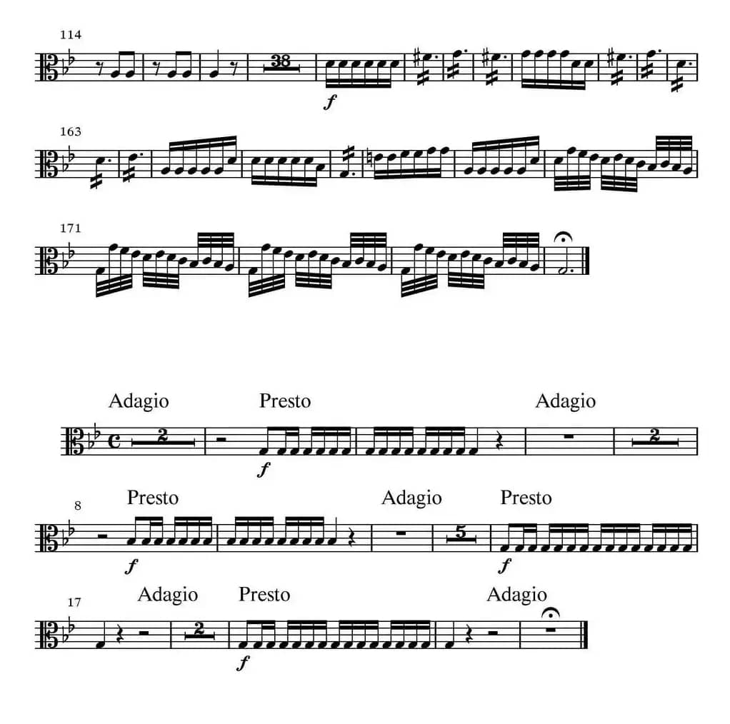 All parts of Summer（四季·夏天）（中提琴分谱）