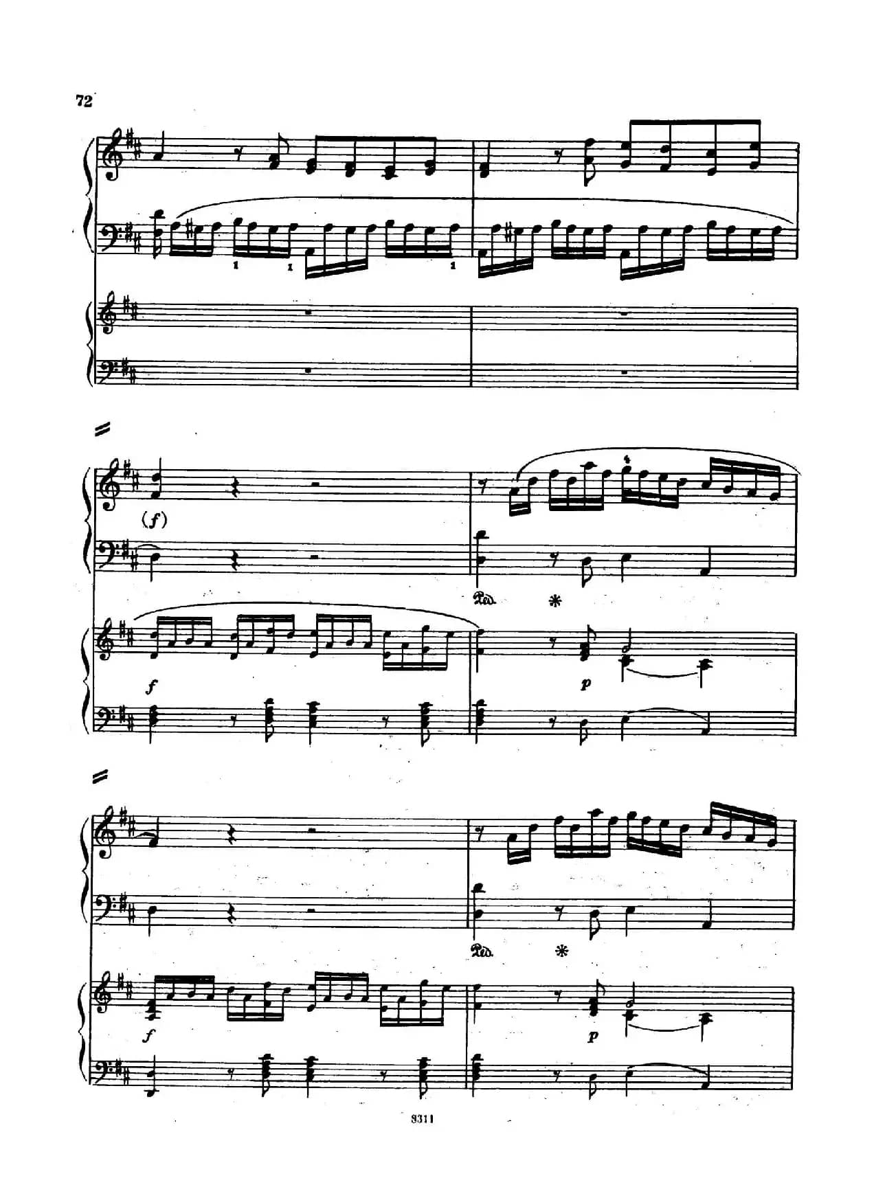 Concerto no 5 K 175 - 2 Piano（Ⅰ）