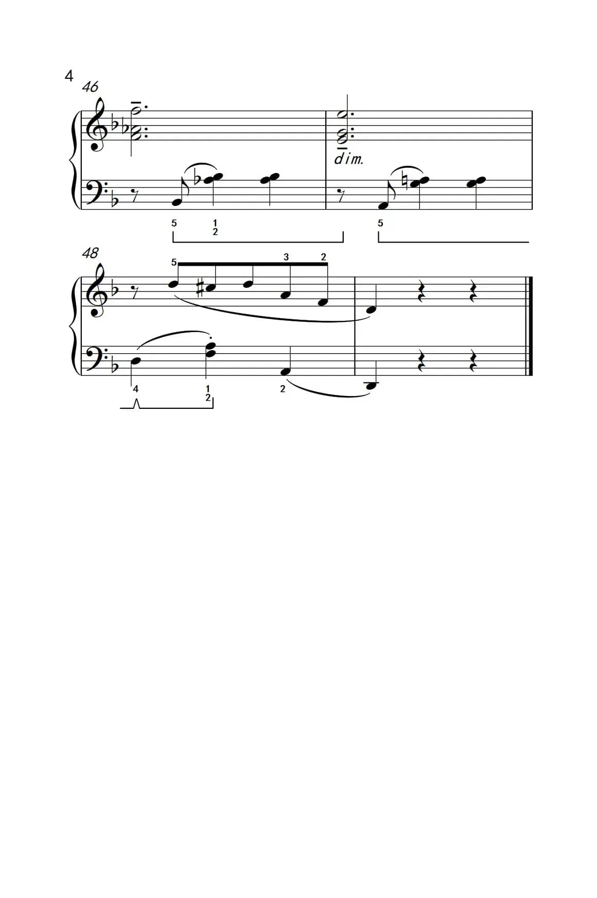 陶乐瑞丝（约翰·汤普森 成人钢琴教程 第三册）