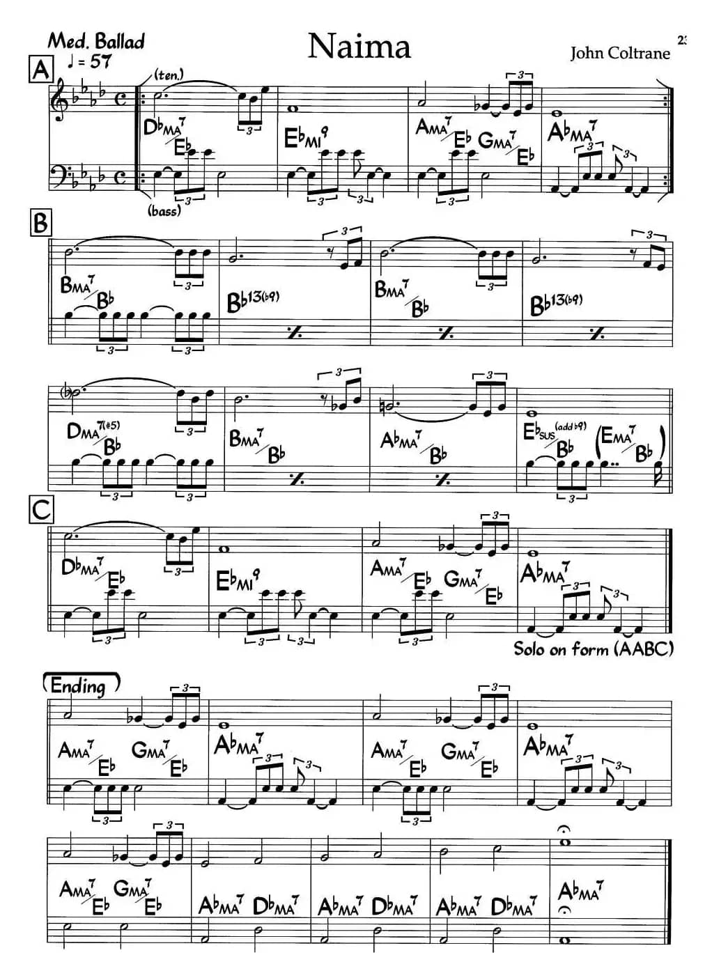 Naima（爵士钢琴曲）