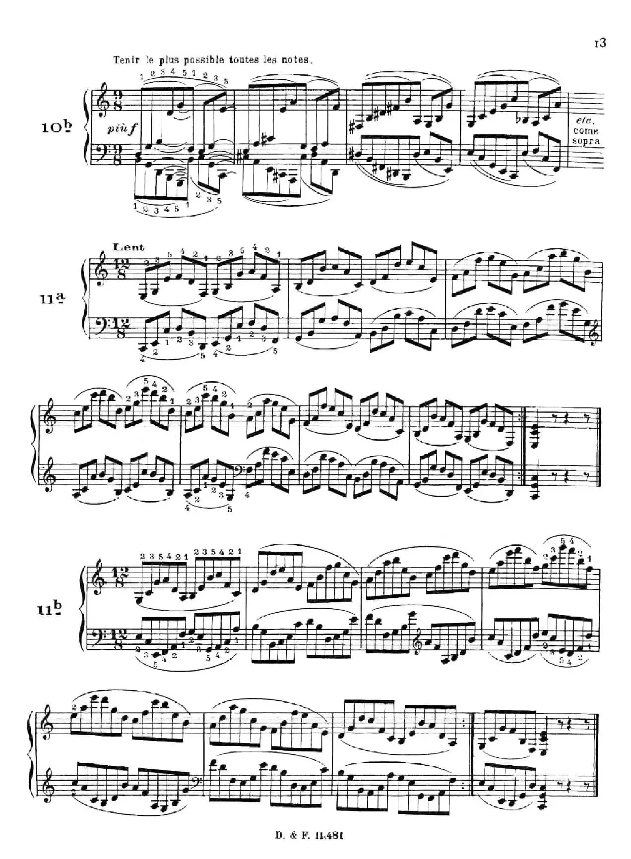 51 Exercises, WoO 6（51首钢琴练习 8—12）