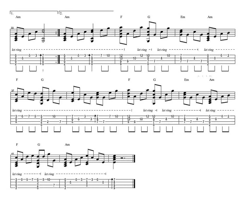 星月神话（尤克里里指弹谱）