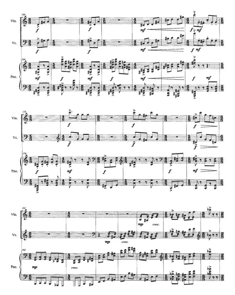 跳弦（小提琴+大提琴+钢琴伴奏）