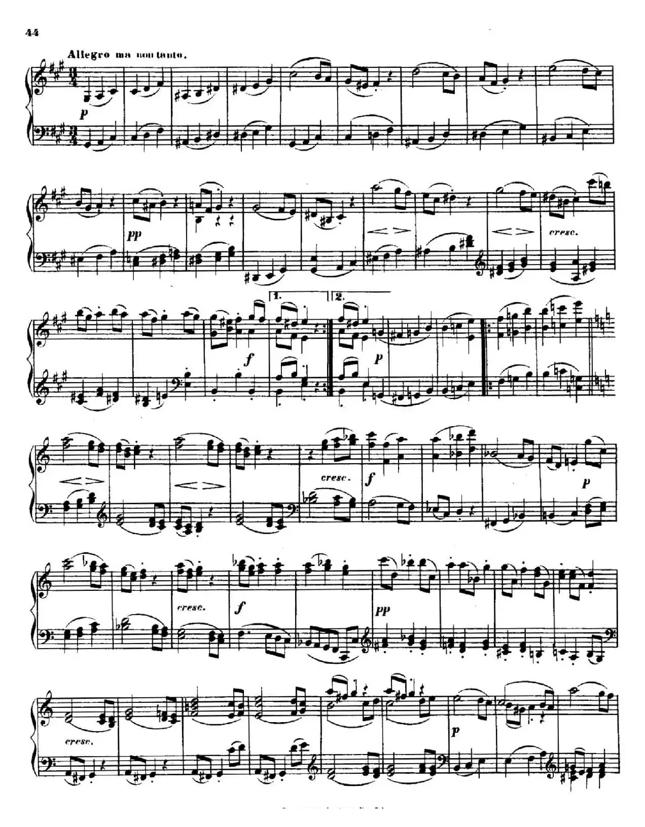 String Quartet No.15 in a Minor Op.132（a小调第十五弦乐四重奏·钢琴独奏版）