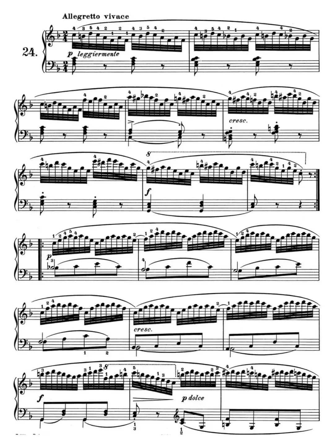 25首车尔尼Op.748练习曲（NO.24）