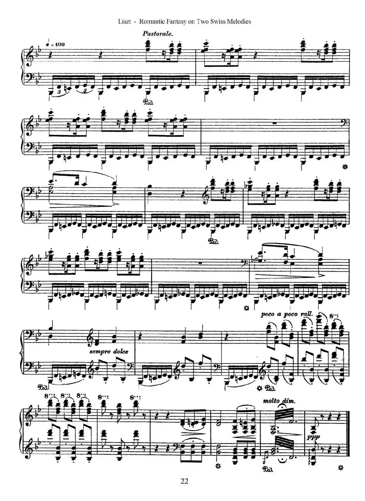 Romantic Fantasy on 2 Swiss Melodies Op.5（浪漫幻想曲）