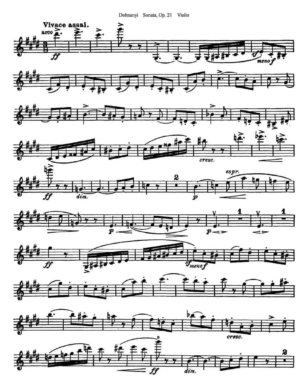 Dohnanyi Sonata Op.21