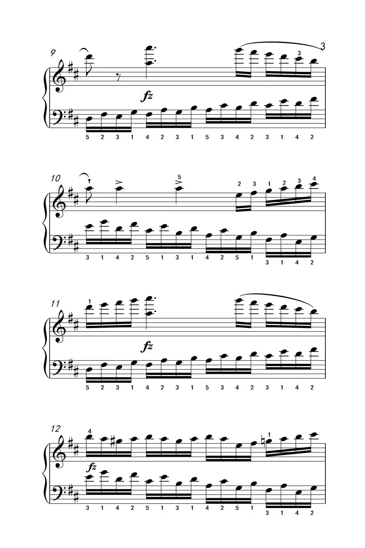 第八级2.练习曲 No.6 （中央音乐学院 钢琴（业余）考级教程 7-9级）