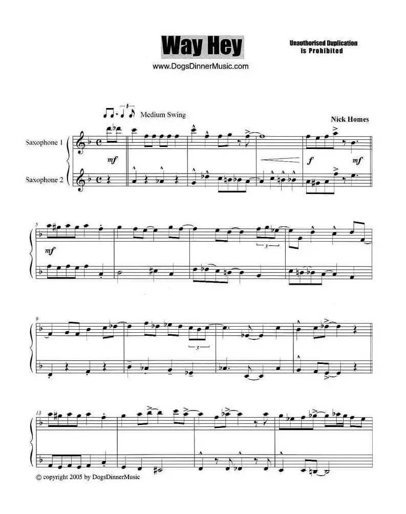 Way Hey（二重奏）