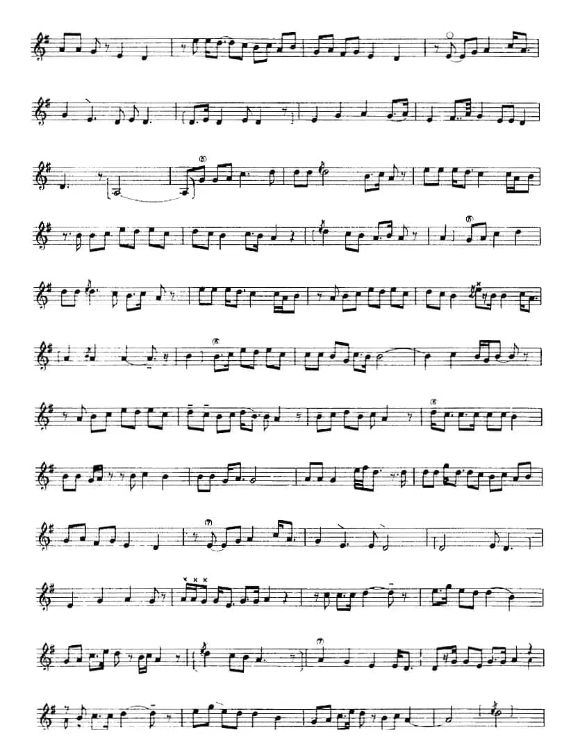 十二木卡姆：Ⅲ 木夏乌热克木卡姆 115——126（主旋律谱）