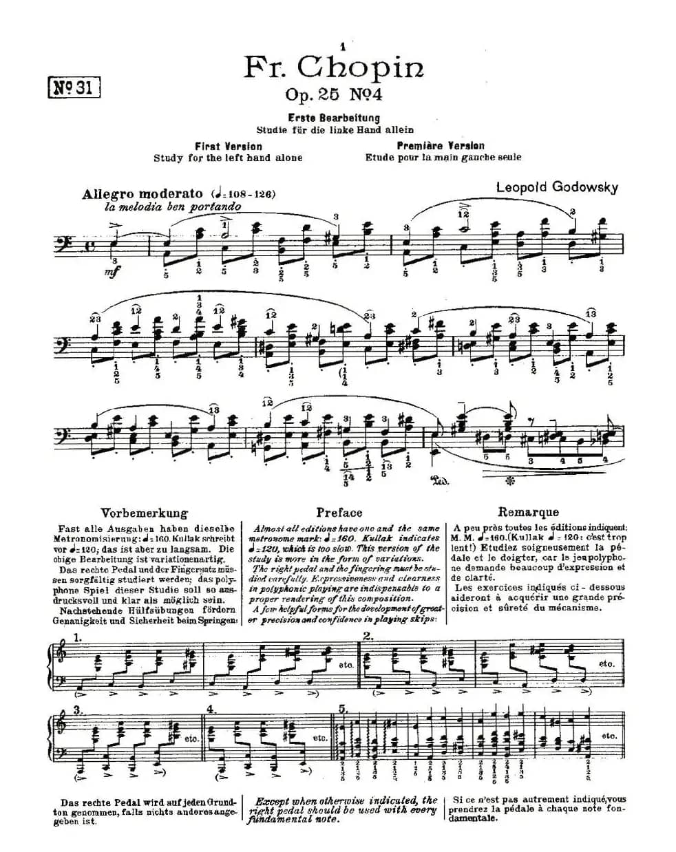 肖邦《练习曲》Fr.Chopin Op.25 No4-1