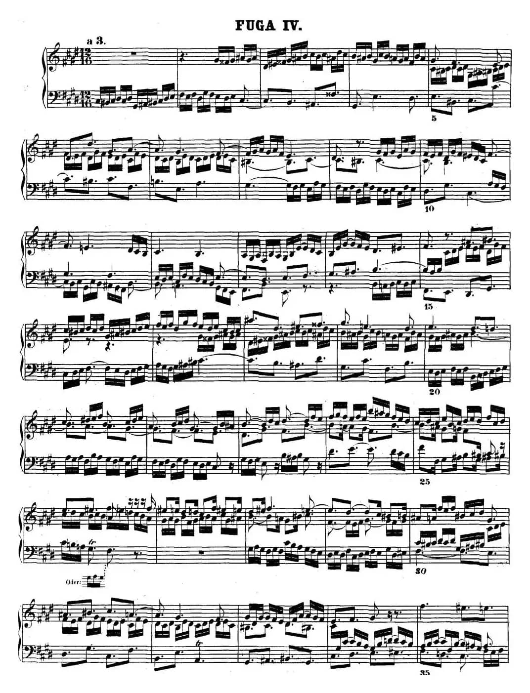 巴赫《平均律钢琴曲集·第二卷》之赋格曲（NO.4）